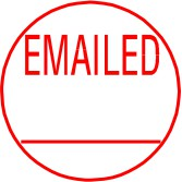 EMAILED Stock Stamp 1/2"