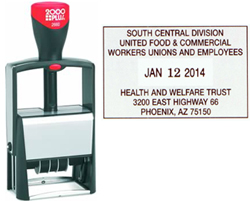 2660 stamp inking self date custom dater