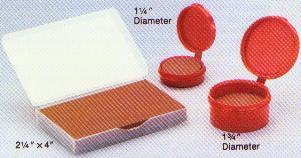 Stone stamp pads for the most difficult industrial uses and inks. Multiple sizes available.