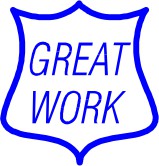 070-001 - GREAT WORK Stock Stamp 1/2"