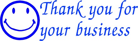 200-042 - Thank You (smile) Stock Stamp