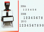 2008 Numberer, 8 Bands, #2 size. Self-Inking. COSCO 2000 plus Heavy Duty numberer. Black Pad.