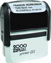 Printer 20 - P20 Self-Inking CUSTOM Stamp. Ink pad provides thousands of impressions! Easy to re-ink. Add your signature, logo or any drawing with text. Simple and dependable! Impression area 9/16"x1-1/2". COSCO 2000 plus.