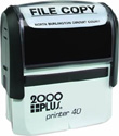 Printer 40 - P40 Self-Inking CUSTOM Stamp. Ink pad provides thousands of impressions! Easy to re-ink. Add your signature, logo or any drawing with text. Simple and dependable! Impression area 15/16"x2-3/8". COSCO 2000 plus.